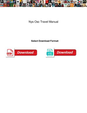Nys Osc Travel Manual. Nys Osc Travel Manual snow