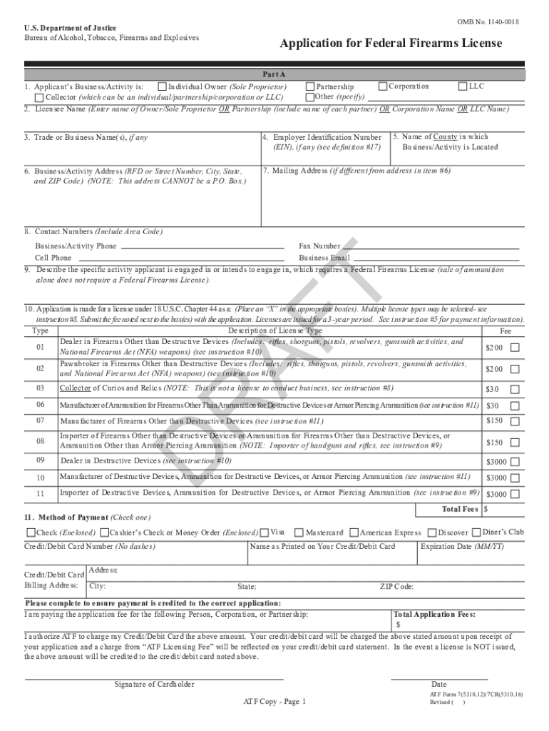 Fillable Online Form ATF F 7 (5310.12)/ ATF F 7 (5310.12)/ Application ...