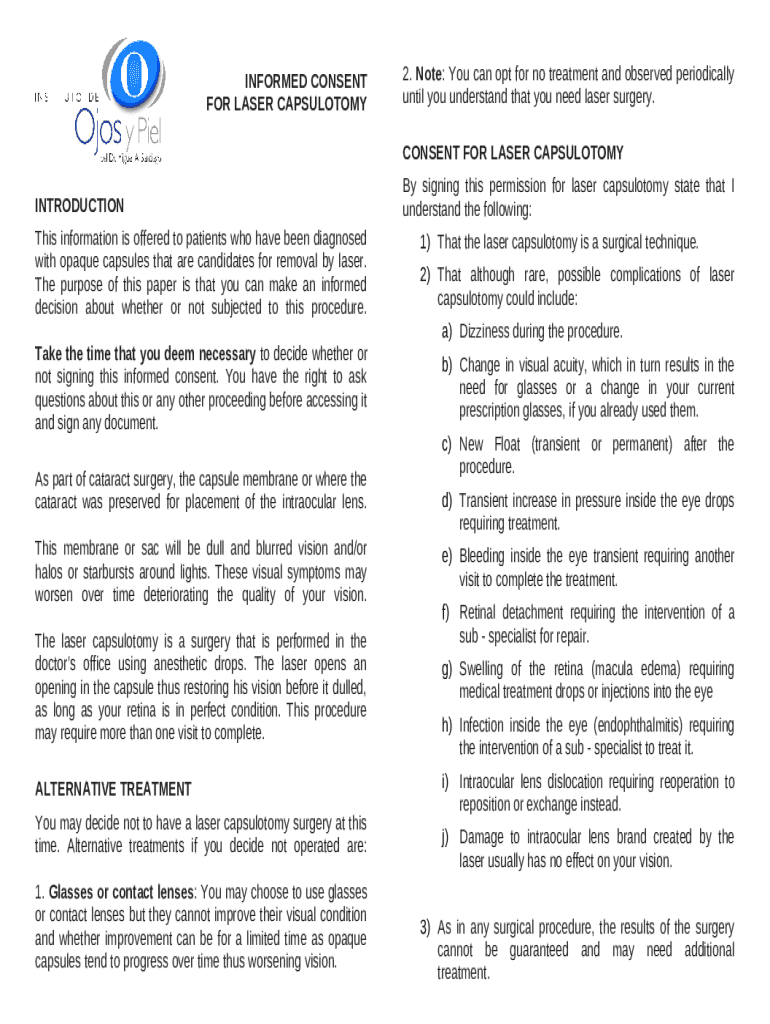 F2INED CONSENT FOR LASER THERAPY LIABILITY WAIVER