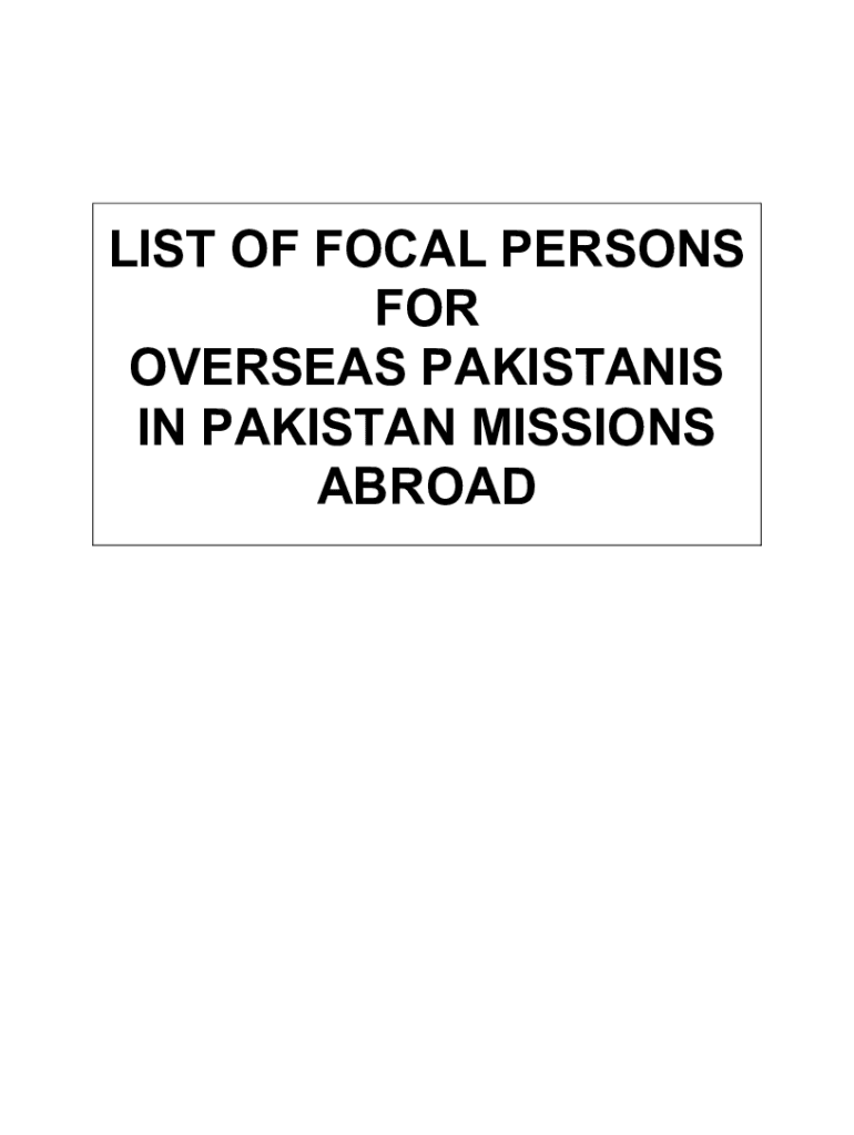 pakistan missions abroad Preview on Page 1