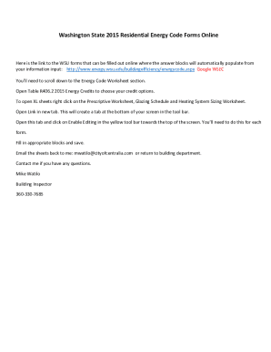 Fillable Online Washington State Energy Code Worksheet Fax Email Print Fillable Online Washington State Energy Code Worksheet Fax Email Print