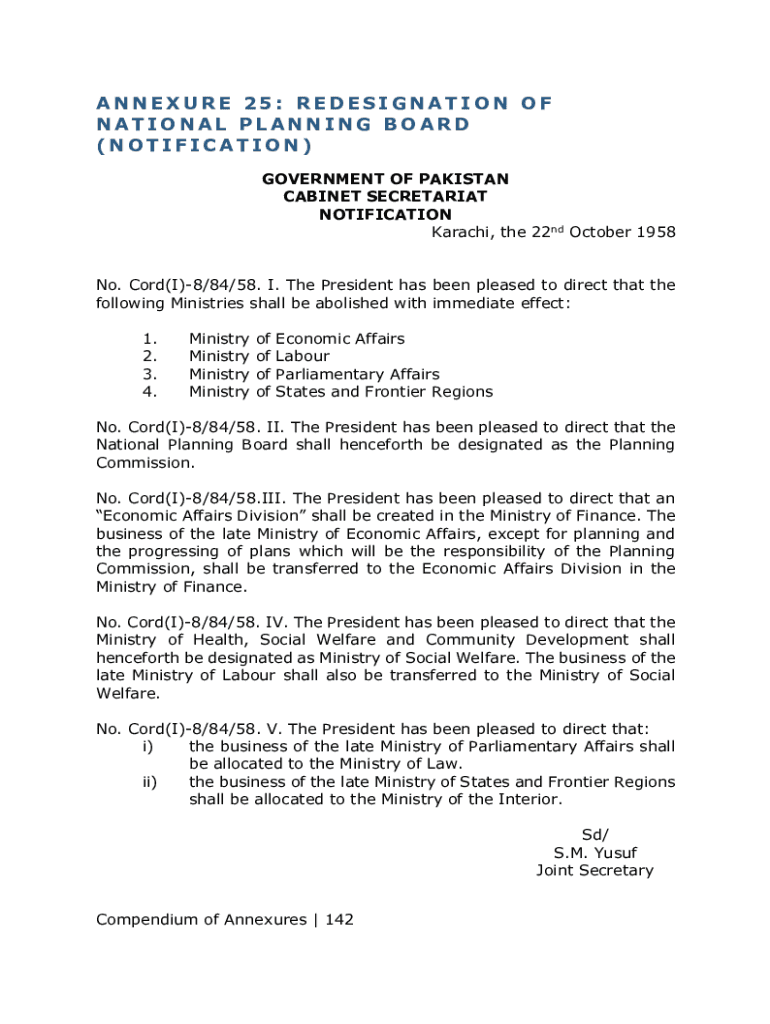 TO BE PUBLISHED IN THE NEXT ISSUE GOVERNMENT OF PAKISTAN Preview on Page 1