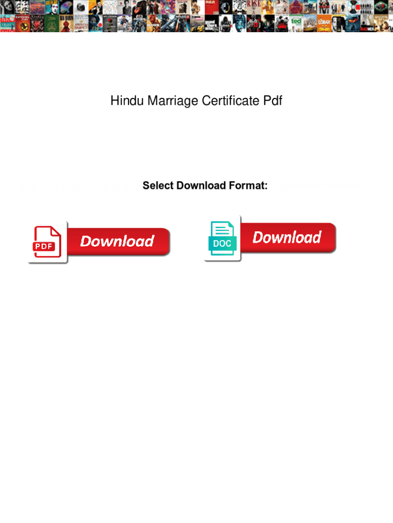 Priest Certificate For Hindu Marriage Format Fillable Online Hindu Marriage Certificate Pdf. Hindu Marriage