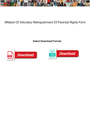 Affidavit Of Voluntary Relinquishment Of Parental Rights Form. Affidavit Of Voluntary Relinquishment Of Parental Rights Form nicad