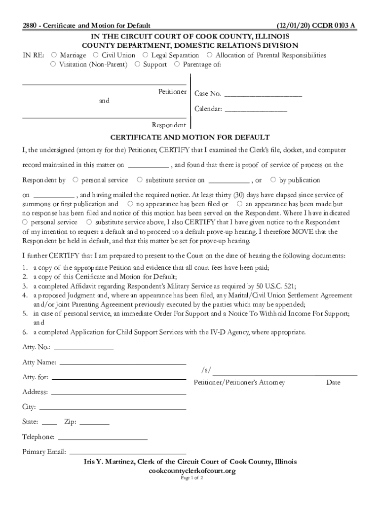 services cookcountyclerkofcourt FormsFormsIN THE CIRCUIT COURT OF COOK COUNTY, ILLINOIS COUNTY Preview on Page 1