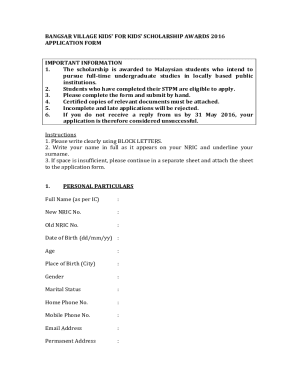 Bangsar Village Kids' for Kids' Scholarship Awards