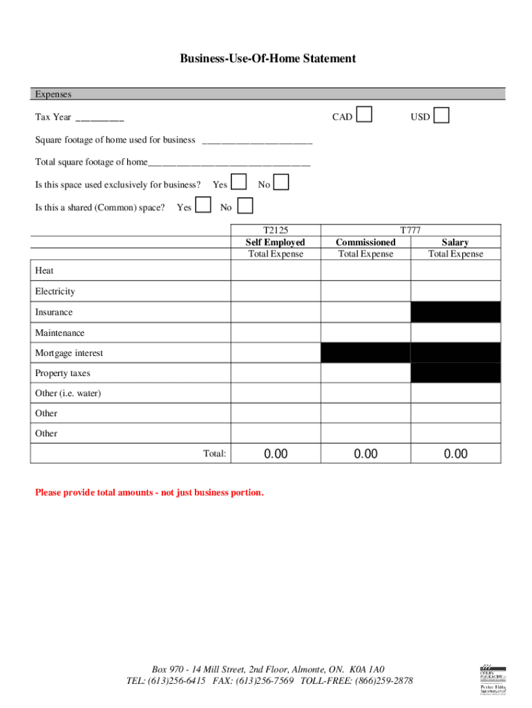 Fillable Online Simplified Option for Home Office Deduction IRS tax