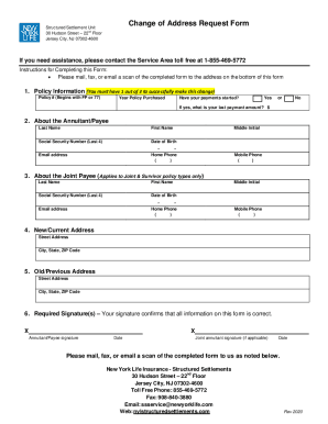 Claim Form for Structured Settlements - newyorklife.com