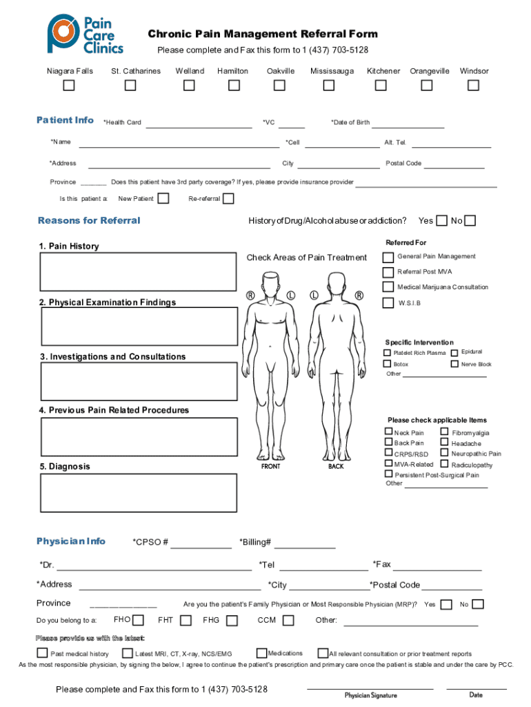 Fillable Online PCC Referral Fax Email Print pdfFiller