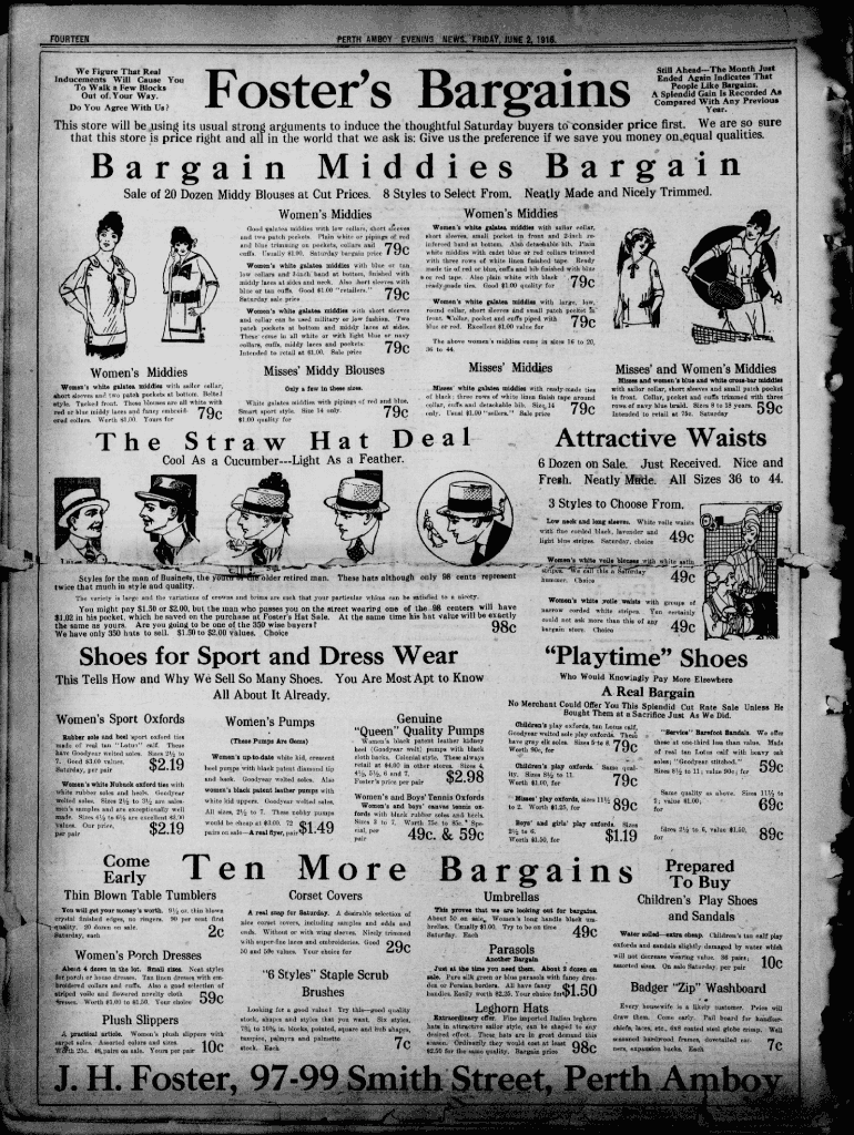 Fillable Online chroniclingamerica loc Perth Amboy evening news (Perth Amboy, N.J.). 19160602