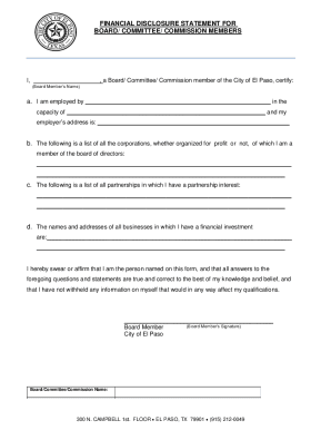 Fillable Online Sample Confidentiality Statement for Board and ...