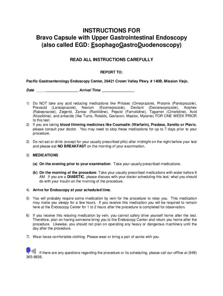 Fillable Online Bravo pH Test What It Is, How Its Done & Risks Fax