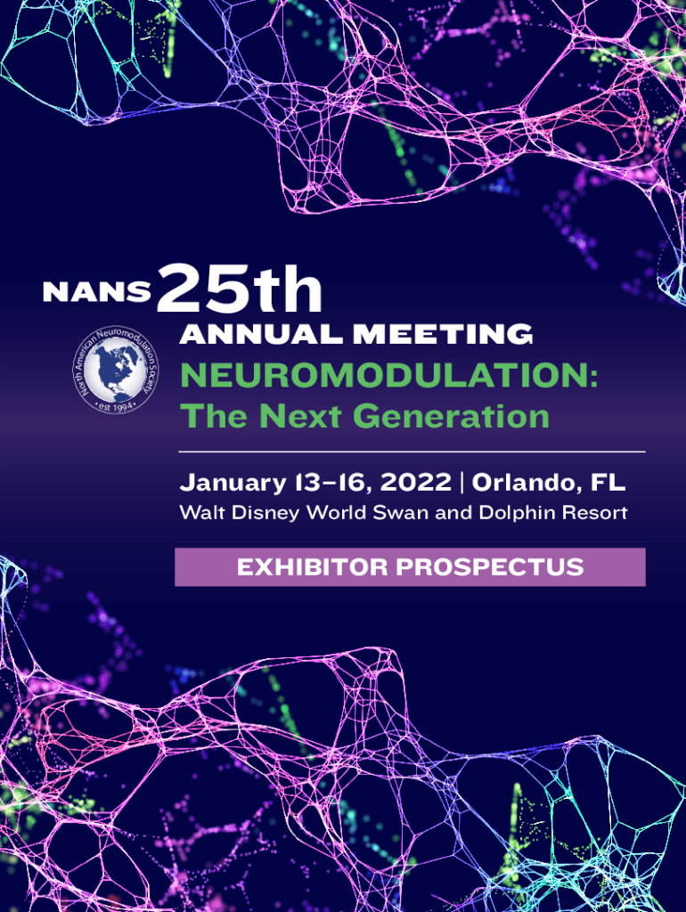 Fillable Online North American Neuromodulation Society (NANS) 17th Annual Fax Email Print