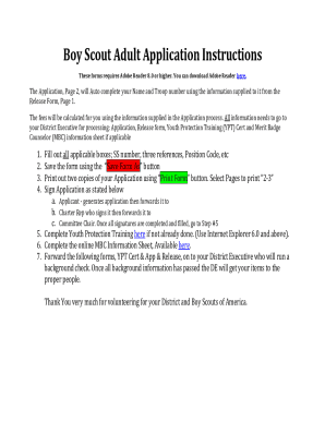 Fillable Online Fillable Online Editable BSA Adult Application Fax ...