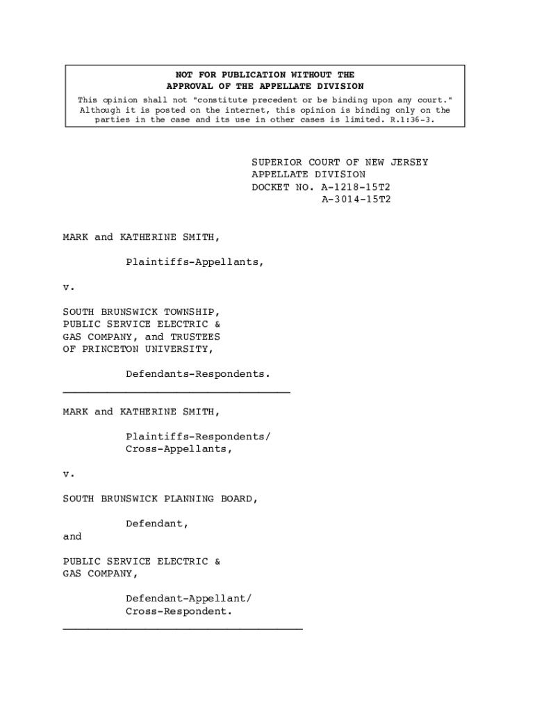 Fillable Online SUPERIOR COURT OF NEW JERSEY APPELLATE ... - njcourts ...