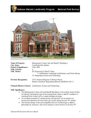 Montgomery County Jail Executive Summary Form