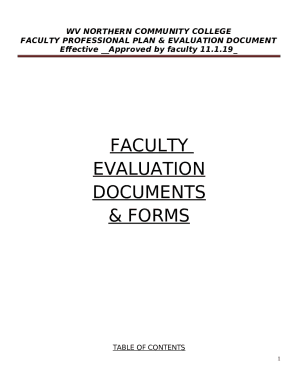 Faculty Evaluation Plan, Department of History of Art