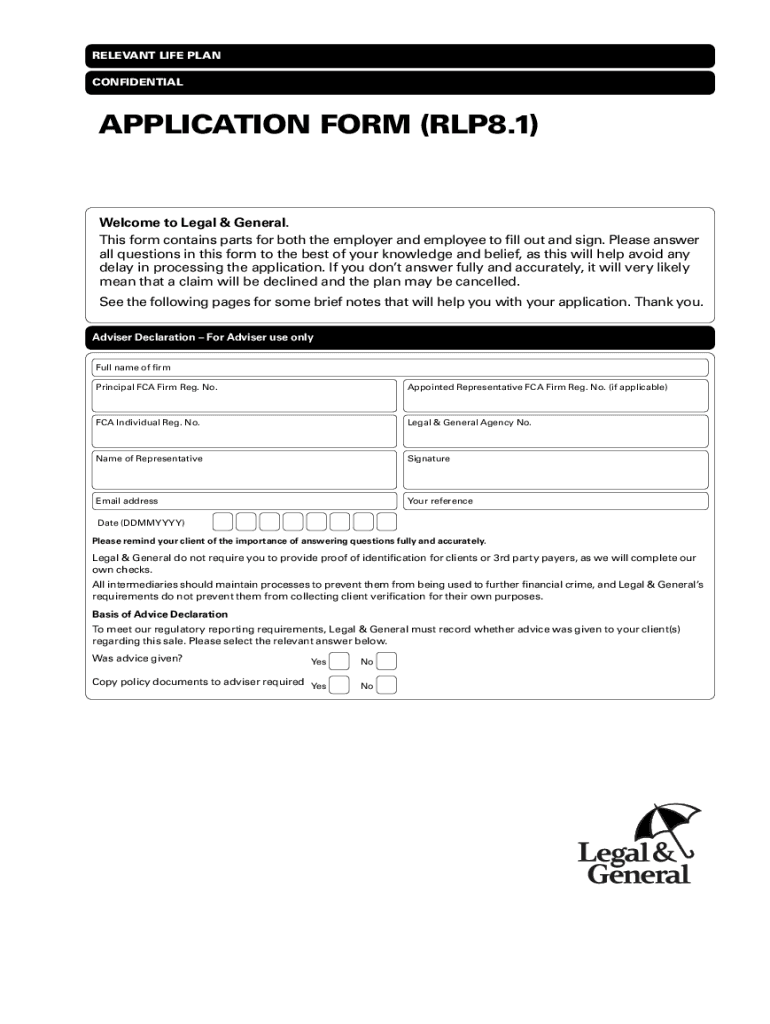 legal general application Preview on Page 1