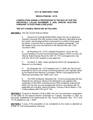 CITY OF MONTEREY PARK RESOLUTION NO. 12179 A RESOLUTION ...