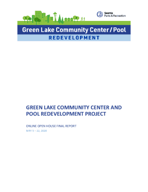 GREEN LAKE COMMUNITY CENTER AND POOL REDEVELOPMENT PROJECT