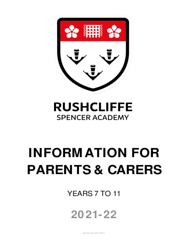 Fillable Online rushcliffe notts sch Making the most of this Progress