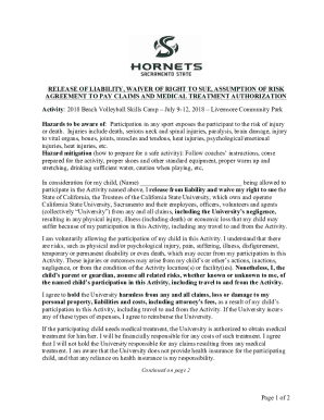 Waiver Volleyball Sacramento State ... - ABC Sports Camps