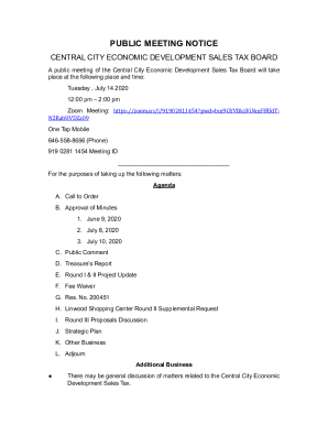 CENTRAL CITY ECONOMIC DEVELOPMENT SALES TAX BOARD