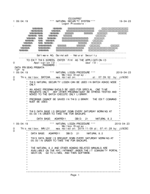 E8268L1 09:19:40 *** NATURAL SECURITY SYSTEM *** 18-04-06 ...
