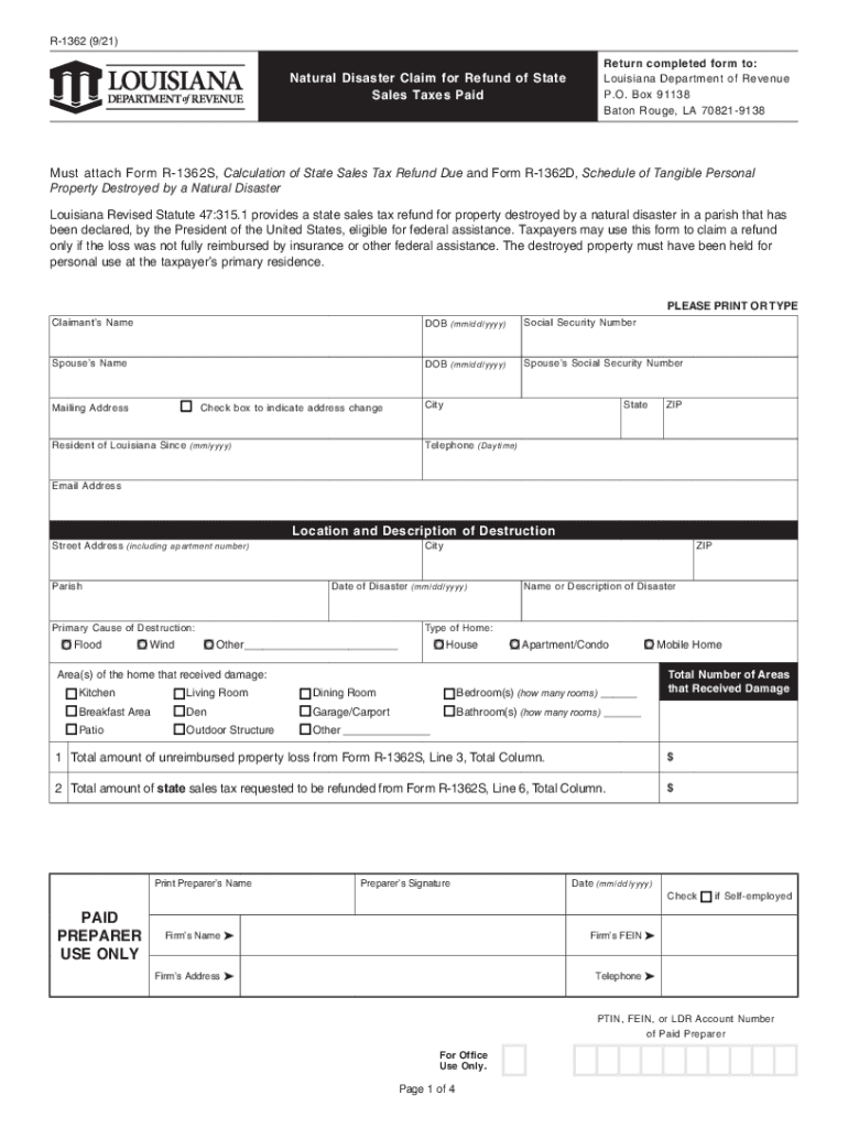 louisiana state refund Preview on Page 1