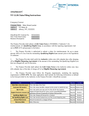 Attachment C NY LLR Claim Filing Instructions