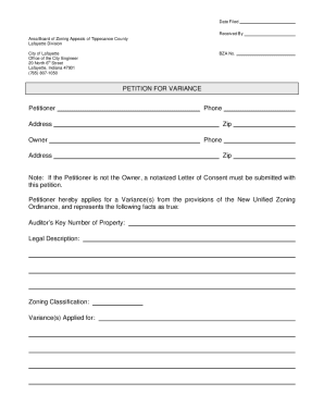 AREA BOARD OF ZONING APPEALS OF TIPPECANOE COUNTY ...