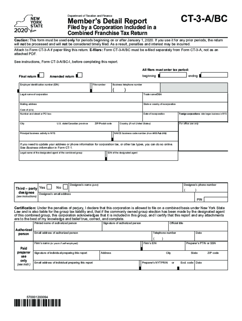 Form CT-3-A BC - Fill and Sign Printable Template Online Preview on Page 1