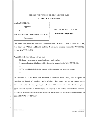 Maria Martinez vs. Department of Enterprise Services. R-ALLO-12-016