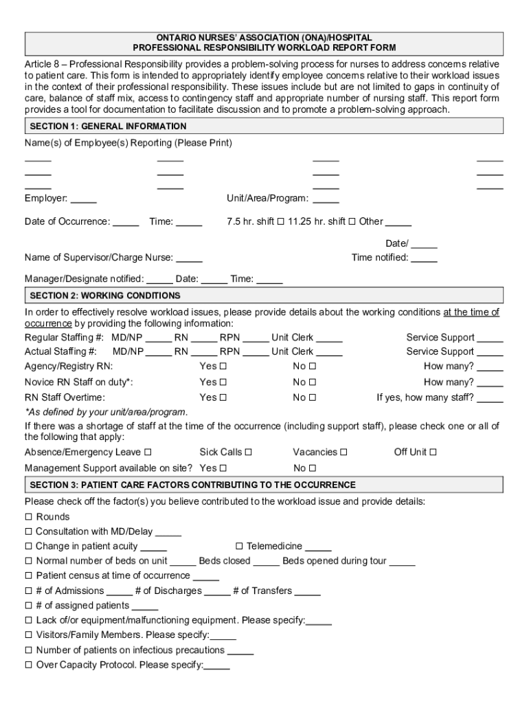 ona workload form Preview on Page 1