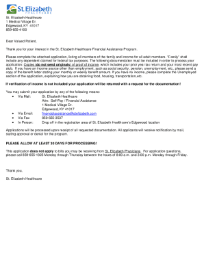 hed application, listing all members of the family and ...