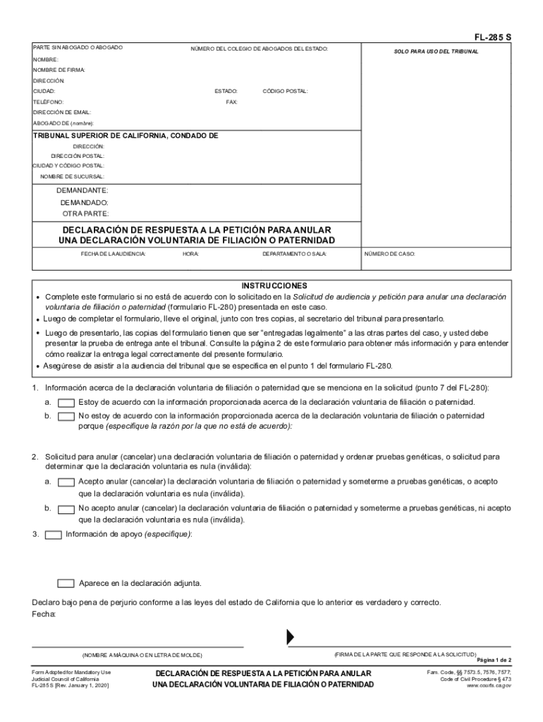 california anular voluntaria Preview on Page 1