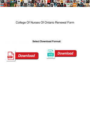 College Of Nurses Of Ontario Renewal Form. College Of Nurses Of Ontario Renewal Form kentucky