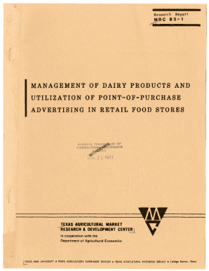 Management of dairy products and utilization of point-of ...