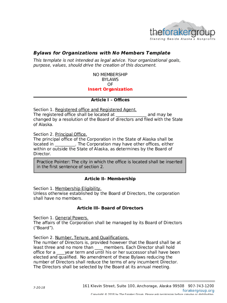 nonprofitally start-a-nonprofitnonprofit-bylawsWrite your Nonprofit Bylaws - Sample BylawsNonprofit  Preview on Page 1