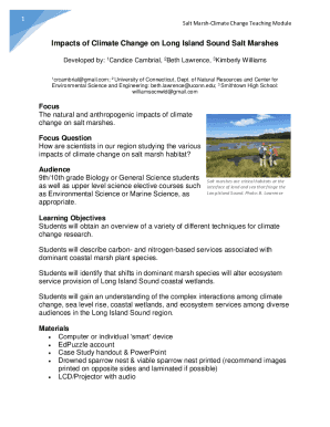 Vegetation Change in the Salt Marshes of Long Island Sound ...
