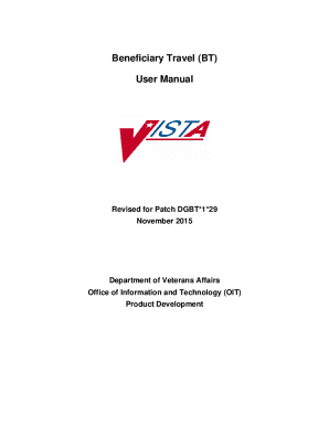 Beneficiary Travel (BT) User Manual
