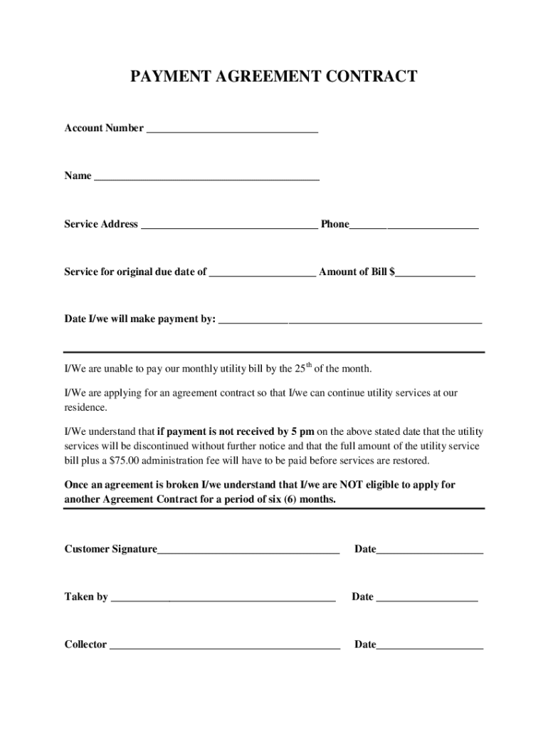 Fillable Online Payment Agreement 40 Templates ContractsTemplateLab Fillable Online Payment Agreement 40 Templates ContractsTemplateLab