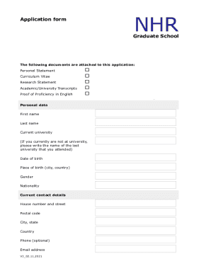 Fillable Online CV for PhD Application - Complete GuideDiscoverPhDsCV ...