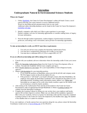 Fillable Online Duquesne University Center for Career Development