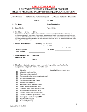 HEALTH PROFESSIONAL (Practitioner) APPLICATION FORM - DocsBay