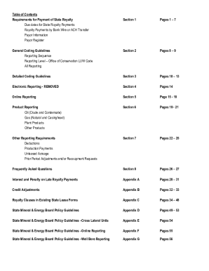 Table of Contents Requirements for Payment of State ...