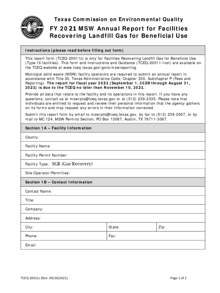 Fillable Online www.tceq.texas.govwasteplanningwpannualMunicipal Solid