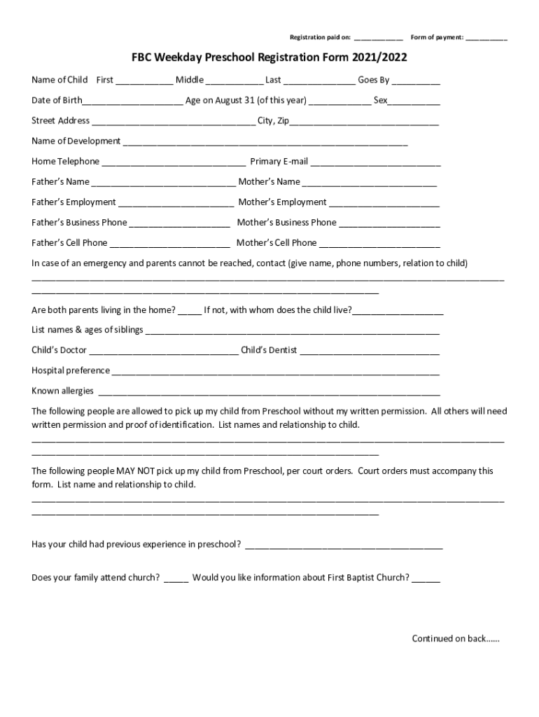 Form preview
