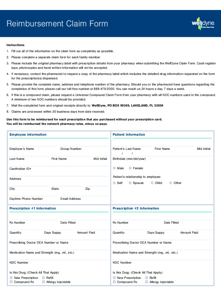 Fillable Online MEMBER REIMBURSEMENT CLAIM FORM Kaiser Permanente Fax
