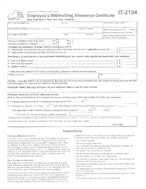 Fillable Online Fillable Online New York State Department of Taxation ...